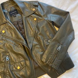 Faux leather jacket